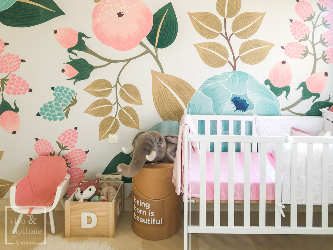 Papel pintado habitación niñas