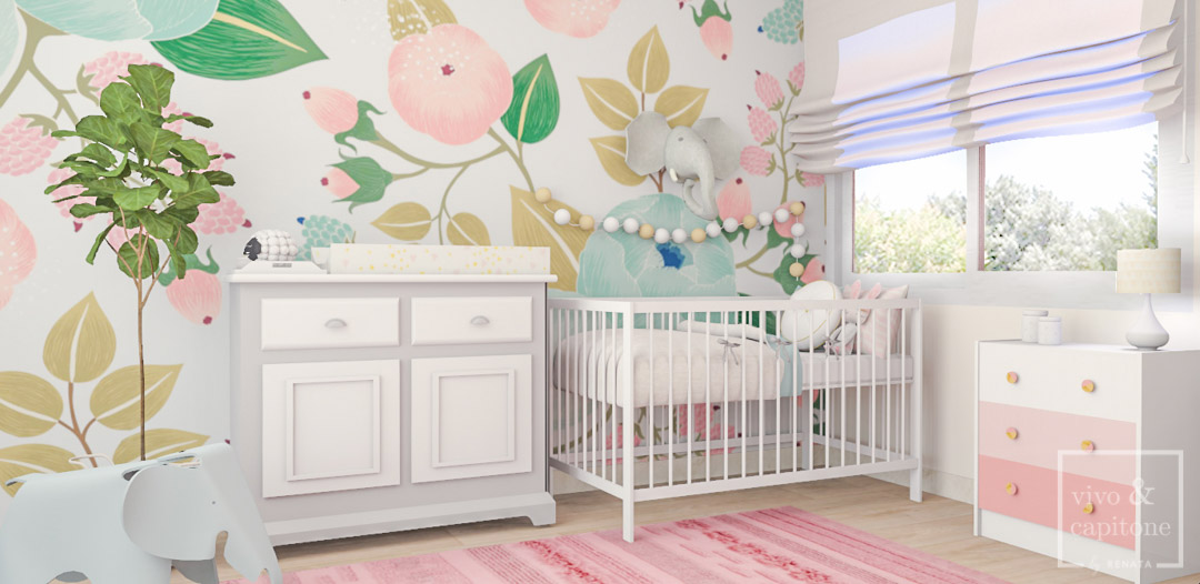 Papel pintado habitación niñas