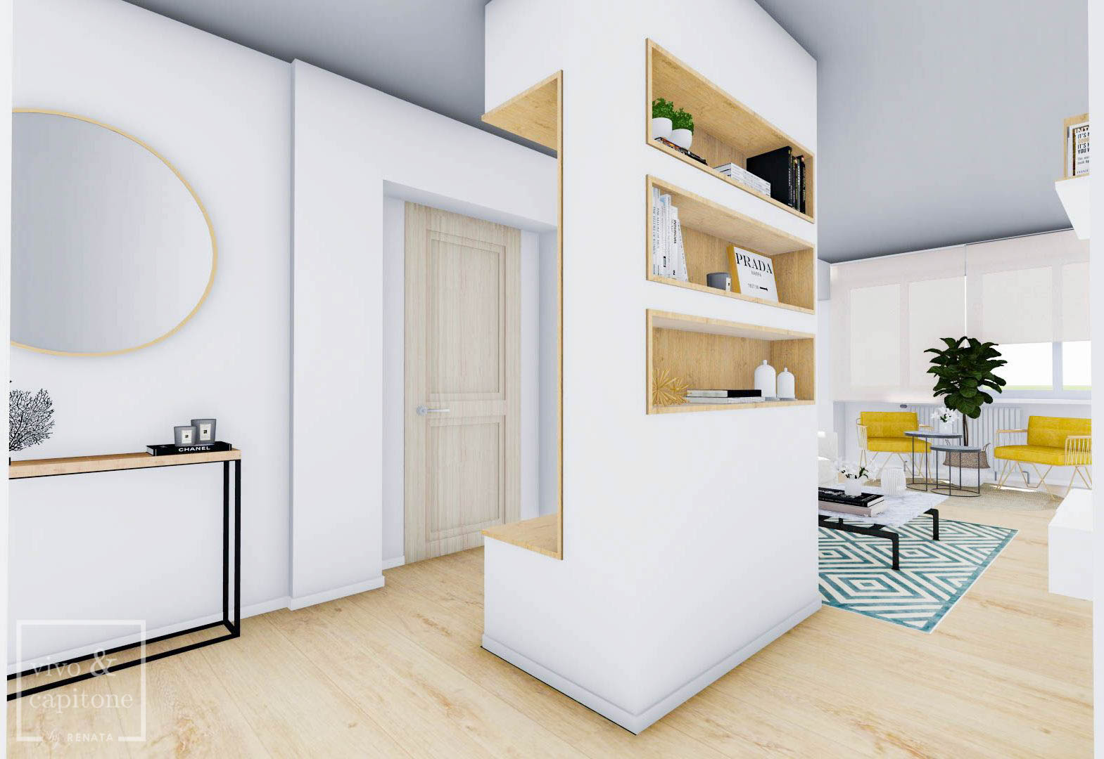 Infografía 3D de la entrada